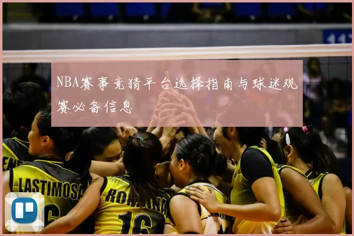 NBA赛事竞猜平台选择指南与球迷观赛必备信息